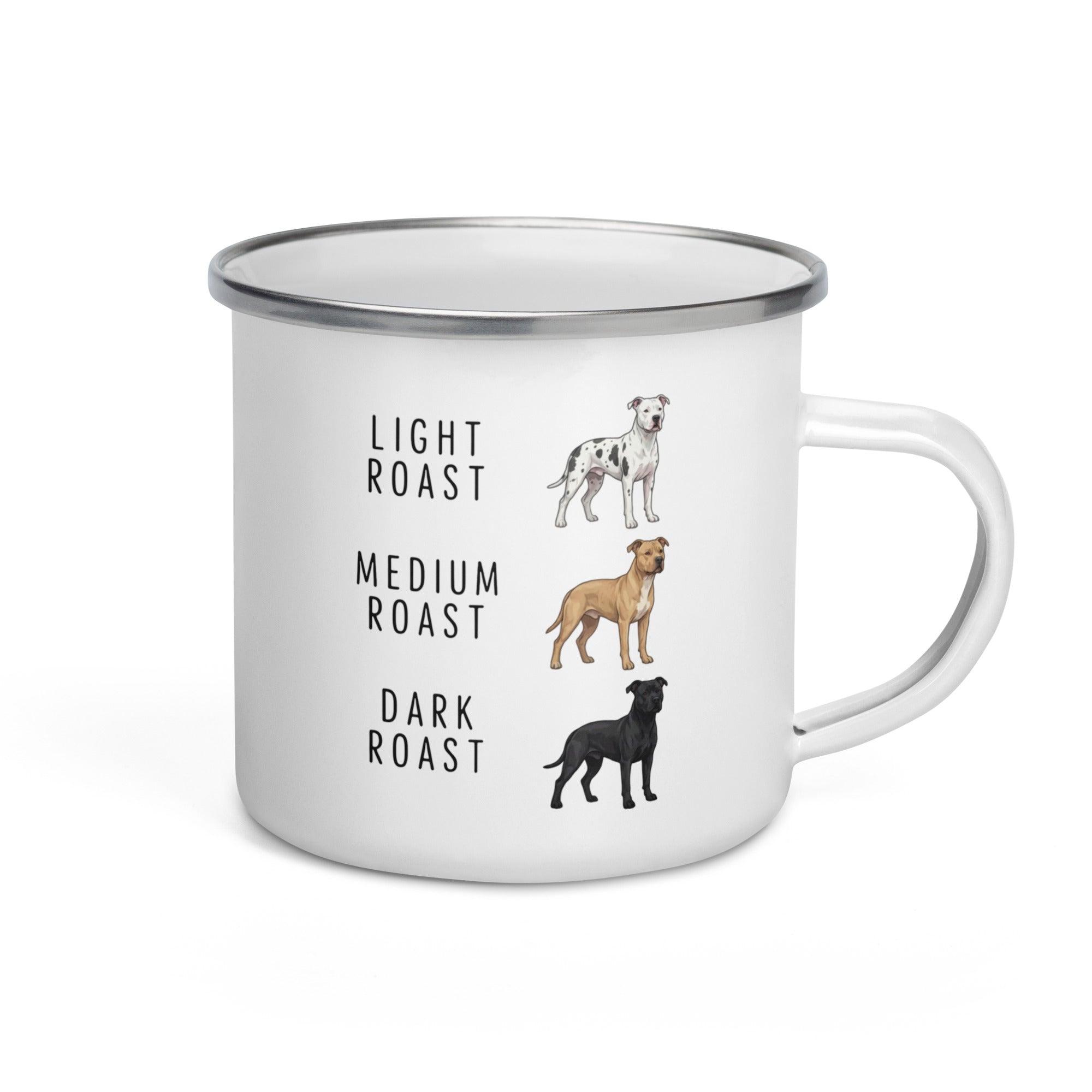 Pit Bull Coffee Roast Enamel Mug . Default Title