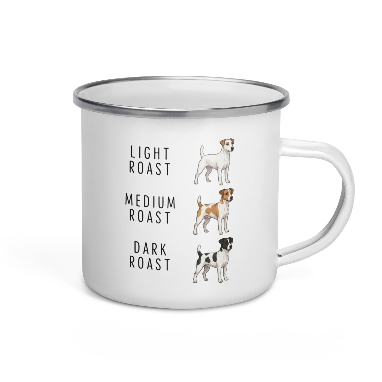 Jack Russell Terrier Coffee Roast Enamel Mug . Default Title