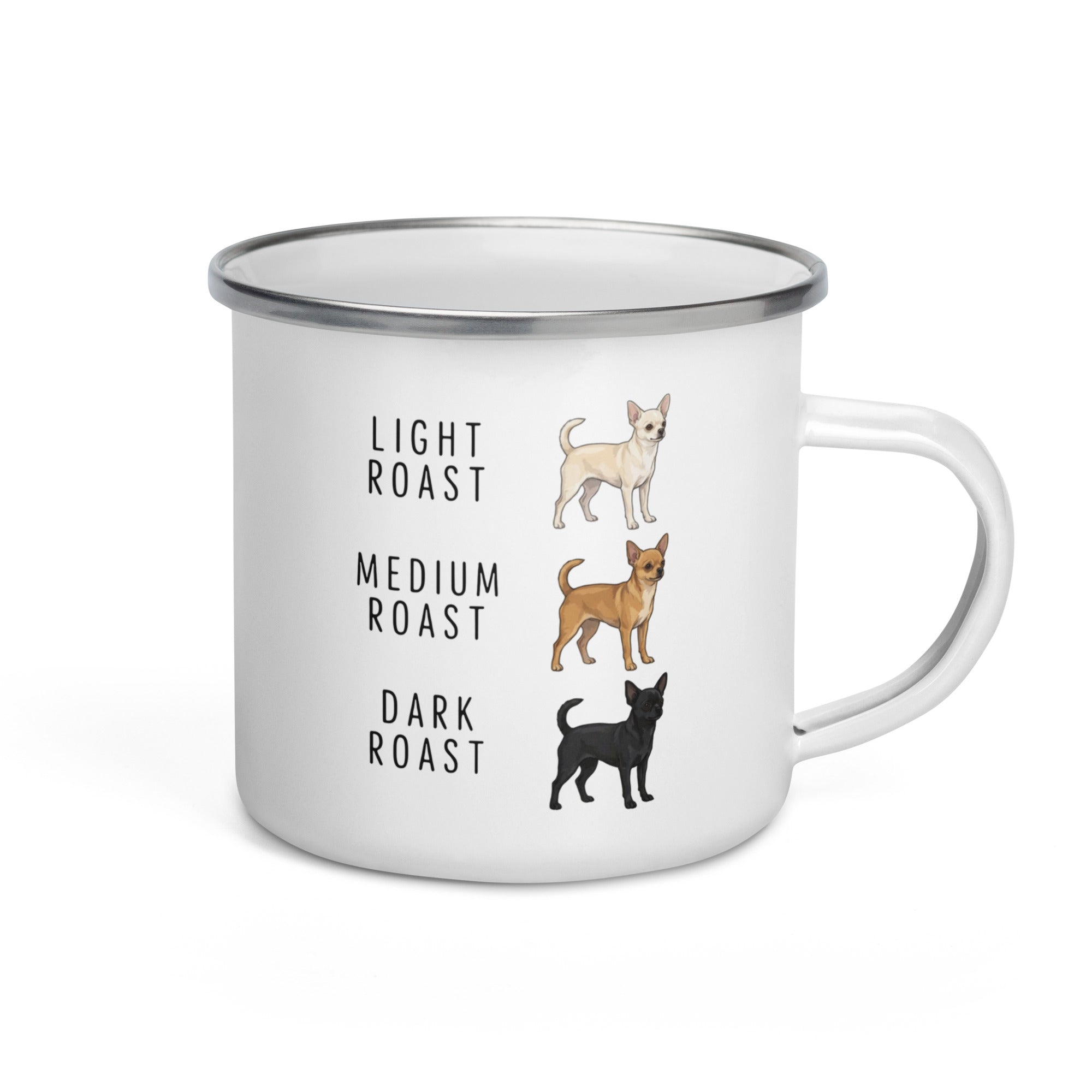 Chihuahua Coffee Roast Enamel Mug . Default Title