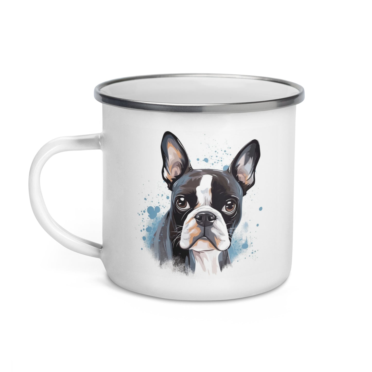 Boston Terrier Enamel Mug