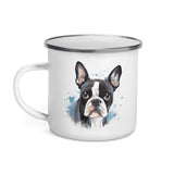 Boston Terrier Enamel Mug