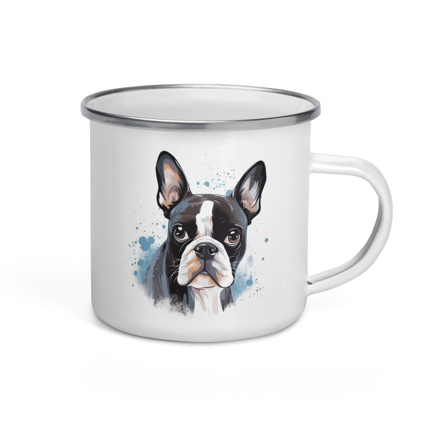 Boston Terrier Enamel Mug
