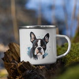 Boston Terrier Enamel Mug