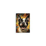 Zoomies Excitement Boston Terrier Dog Poster