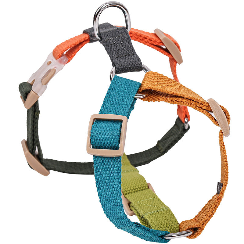 Fresh Six Color H-Shaped Dog Harness