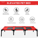Elevated Pet Bed - Red