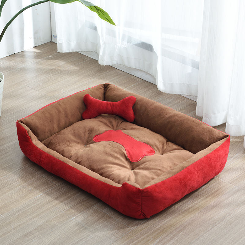 Soft Bone Dog Bed