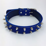 Large Spiked Studded PU Leather Dog Collar