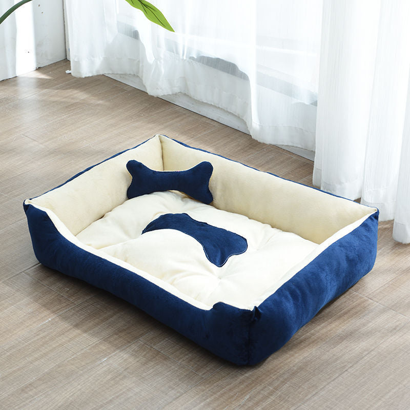 Soft Bone Dog Bed