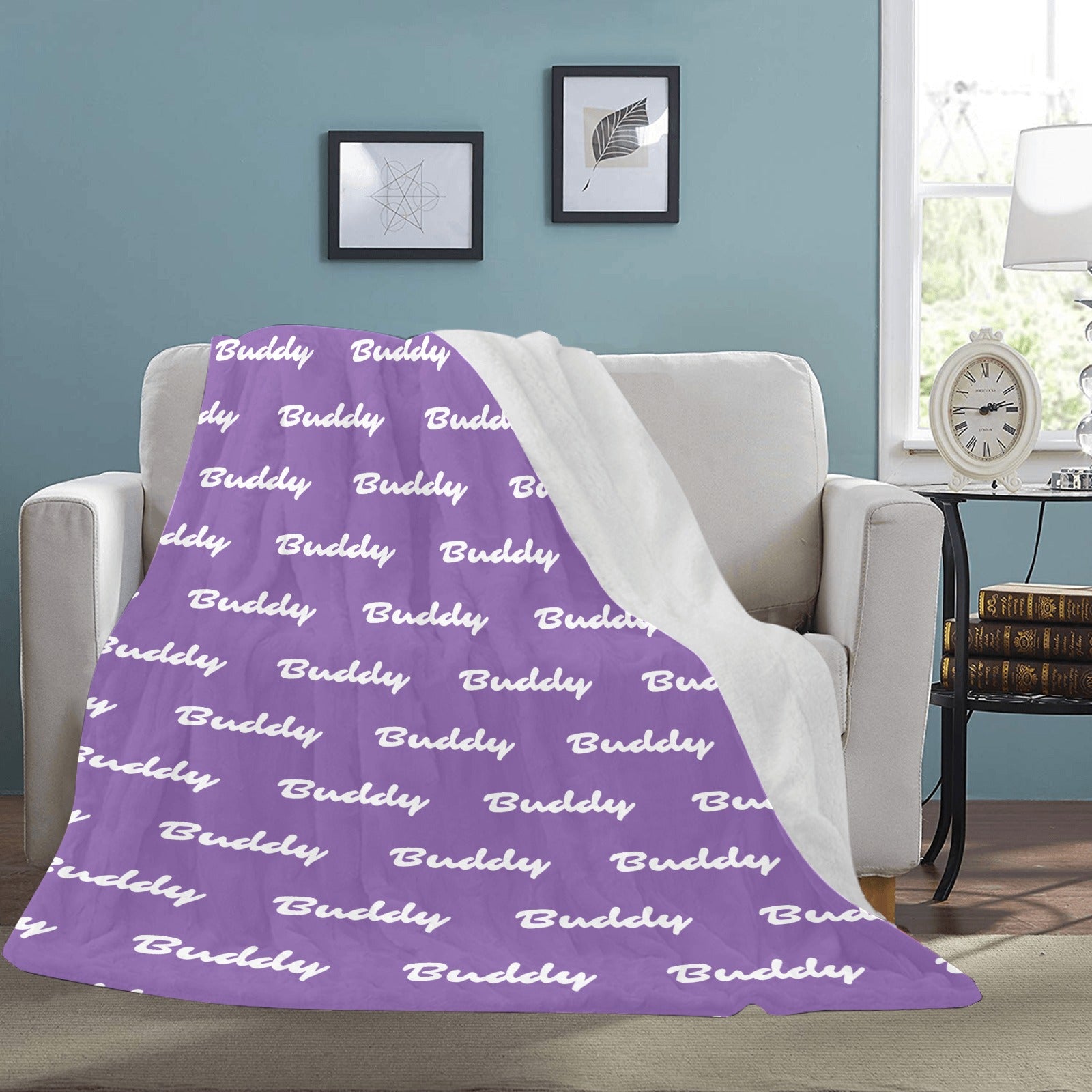 Custom Dog Name Ultra-Soft Micro Fleece Blanket .