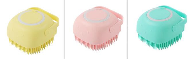 Dog Bath Massage Brush Dog Grooming Cleaning Tool Soft Silicone