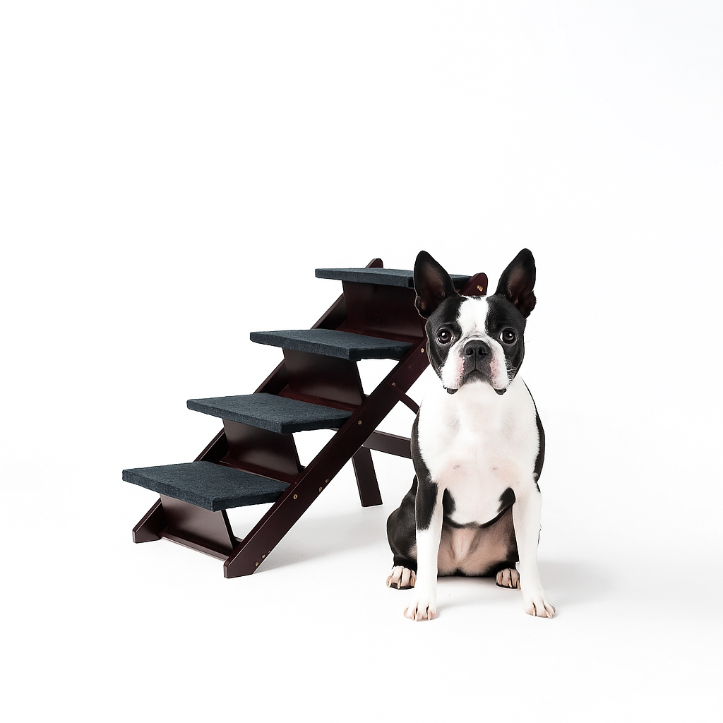 Foldable 4 Levels Pet Stairs & Ramp Perfect For Beds And Cars