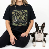 Frog Mode Boston Terrier Dog Frog Legs Unisex Garment-Dyed Heavyweight T-Shirt .