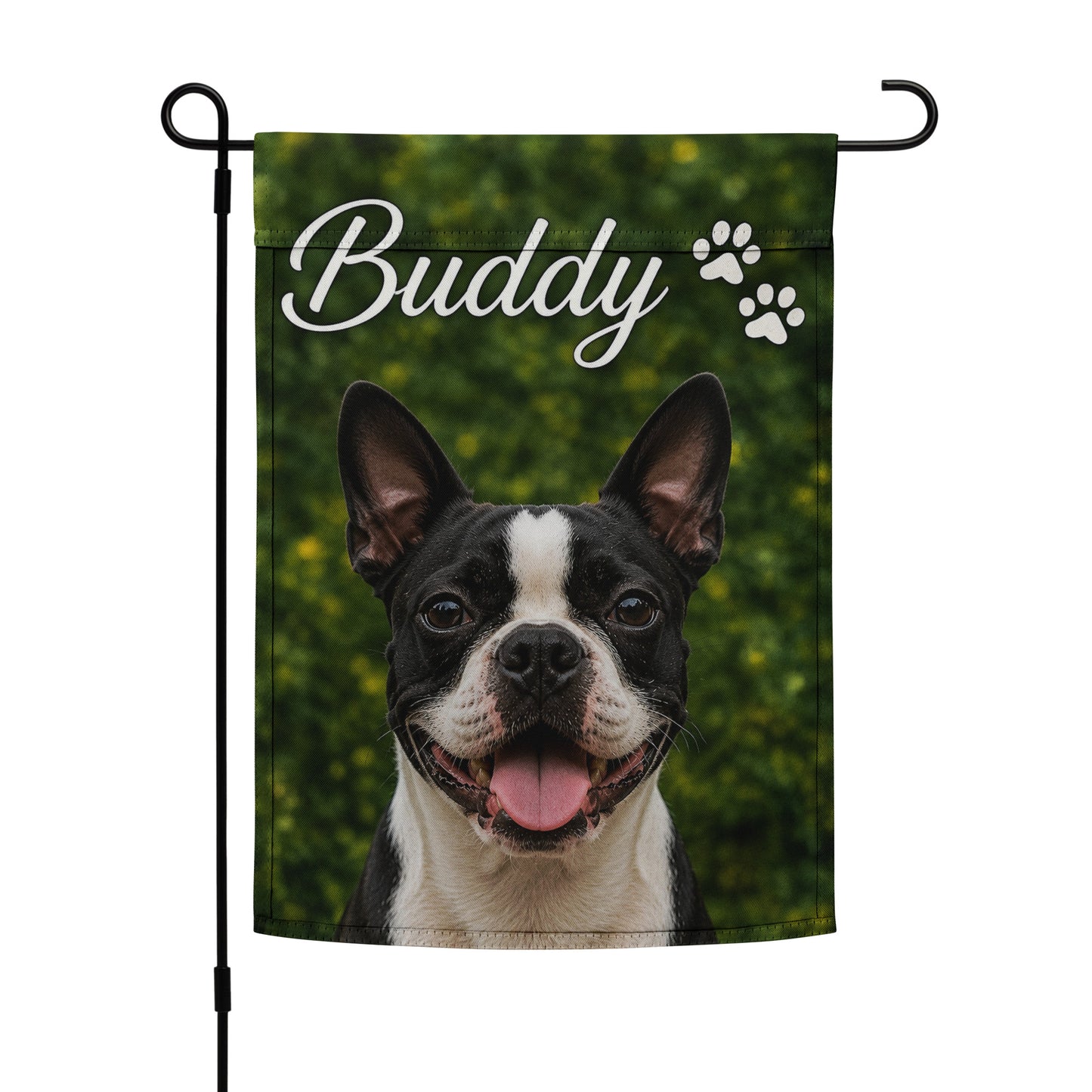 Personalized Pet Photo Garden Flag | Custom Dog Garden Flag with Name .