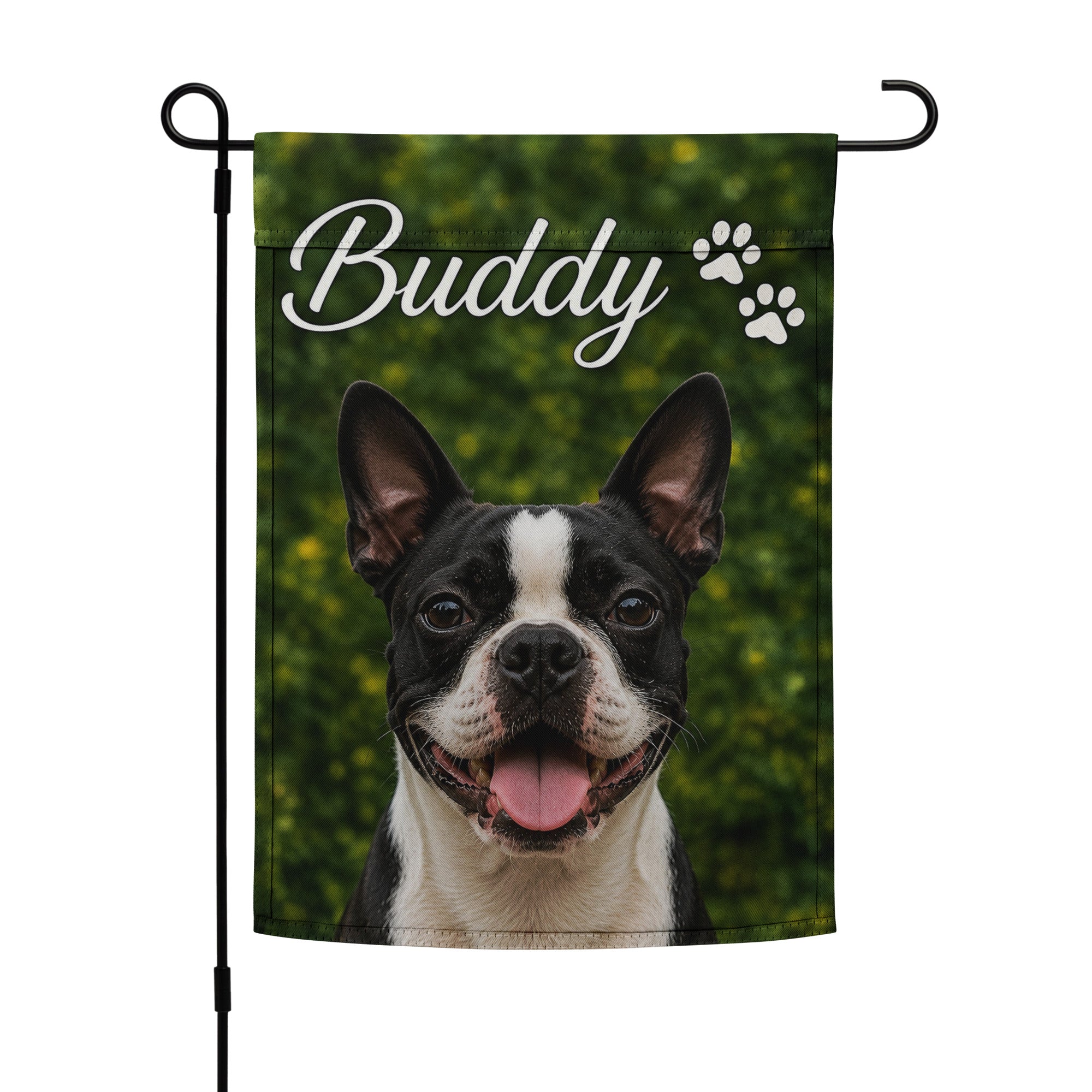 Personalized Pet Photo Garden Flag | Custom Dog Garden Flag with Name .