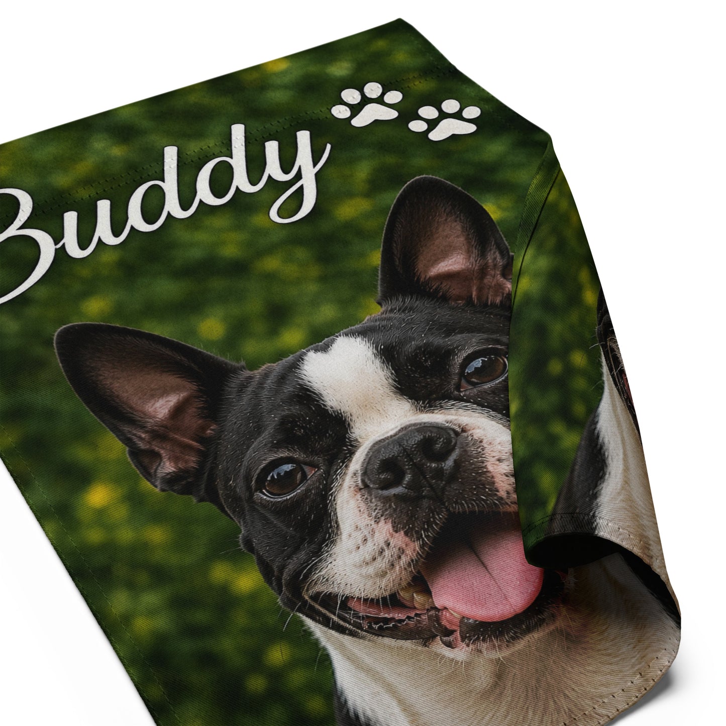 Personalized Pet Photo Garden Flag | Custom Dog Garden Flag with Name .