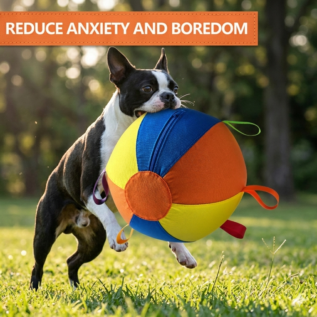 Giant Chew-Resistant Dog Ball – Durable Interactive Toy for Endless Play & Mental Stimulation .