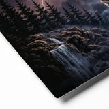 Storm Guardian – Majestic Boston Terrier Night Art Metal Prints .