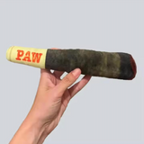 Large Cigar-Shaped Plush Dog Toy With Squeaker - Funny Pet Prank Toy for Playful Pups