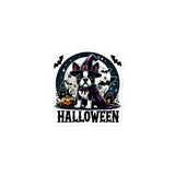 Halloween Boston Terrier Bubble-free Stickers