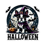 Halloween Boston Terrier Bubble-free Stickers