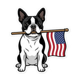 American Heritage Boston Terrier Dog Bubble-free Stickers