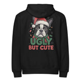 Ugly But Cute Premium Zip Hoodie . Black