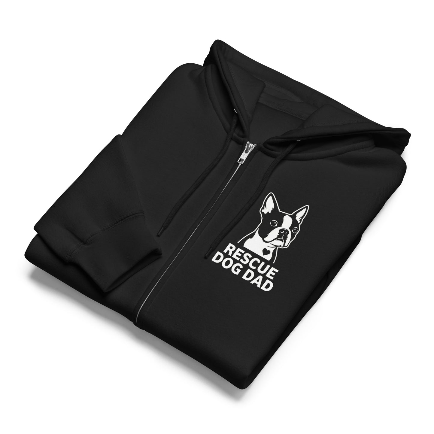 Rescue Dog Dad Premium Full Zip Hoodie .