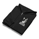 Rescue Dog Dad Premium Full Zip Hoodie .
