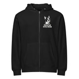 Rescue Dog Mom Premium Full Zip Hoodie . Black