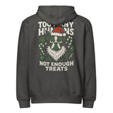 Too Many Humans Not Enough Treats Premium Zip Hoodie . Charcoal Heather