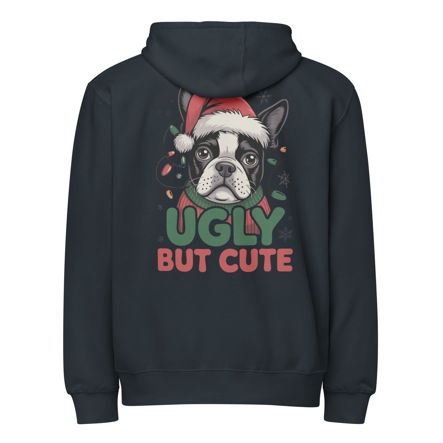 Ugly But Cute Premium Zip Hoodie . Navy