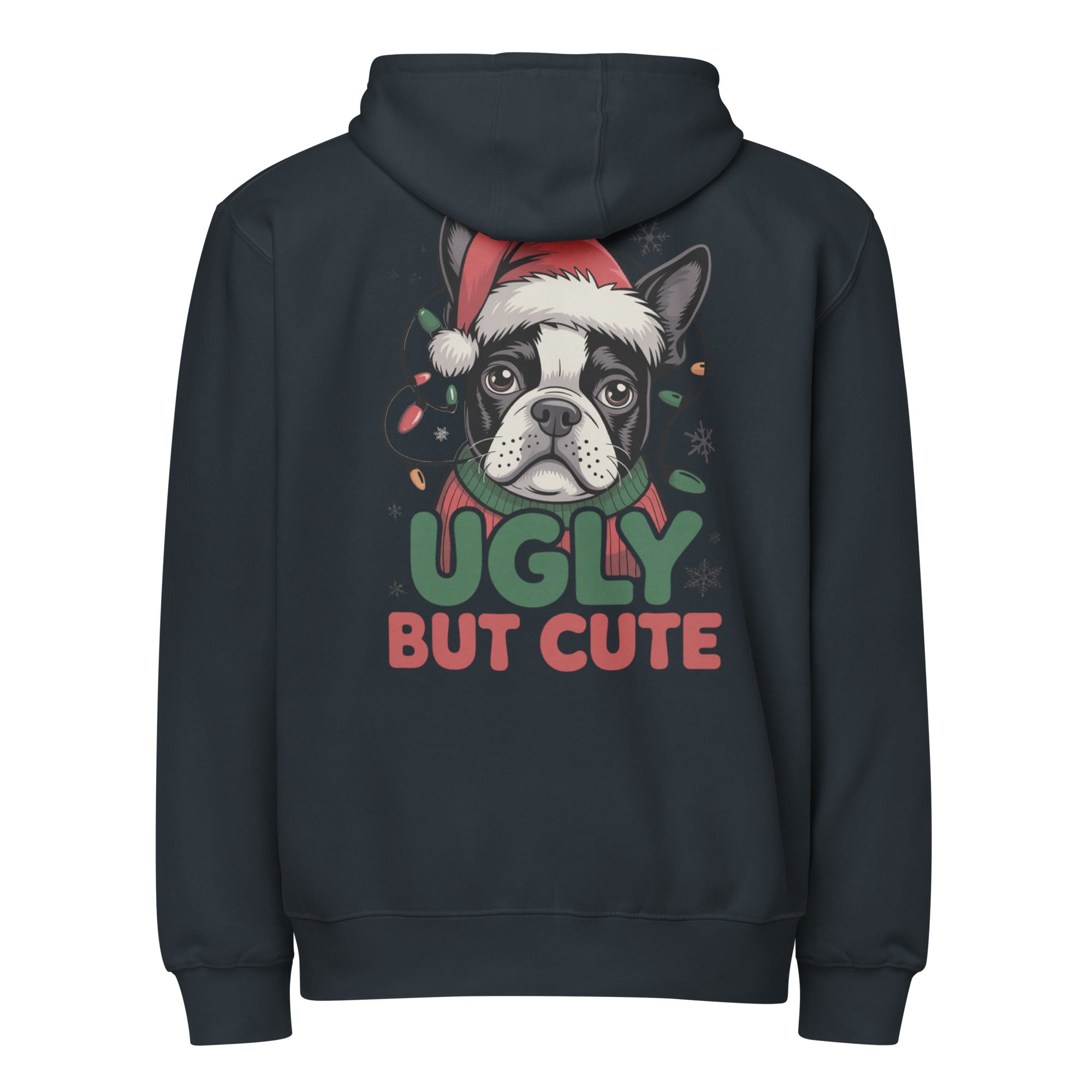 Ugly But Cute Premium Zip Hoodie . Navy