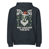 Too Many Humans Not Enough Treats Premium Zip Hoodie . Navy
