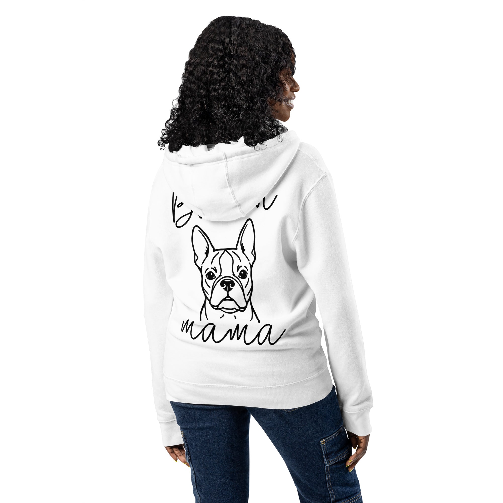 Boston Mama Mode Premium Full Zip Hoodie .