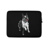 Happy Boston Terrier Dog Laptop or Tablet Sleeve