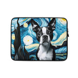 Starry Night - Boston Terrier Laptop or Tablet Sleeve