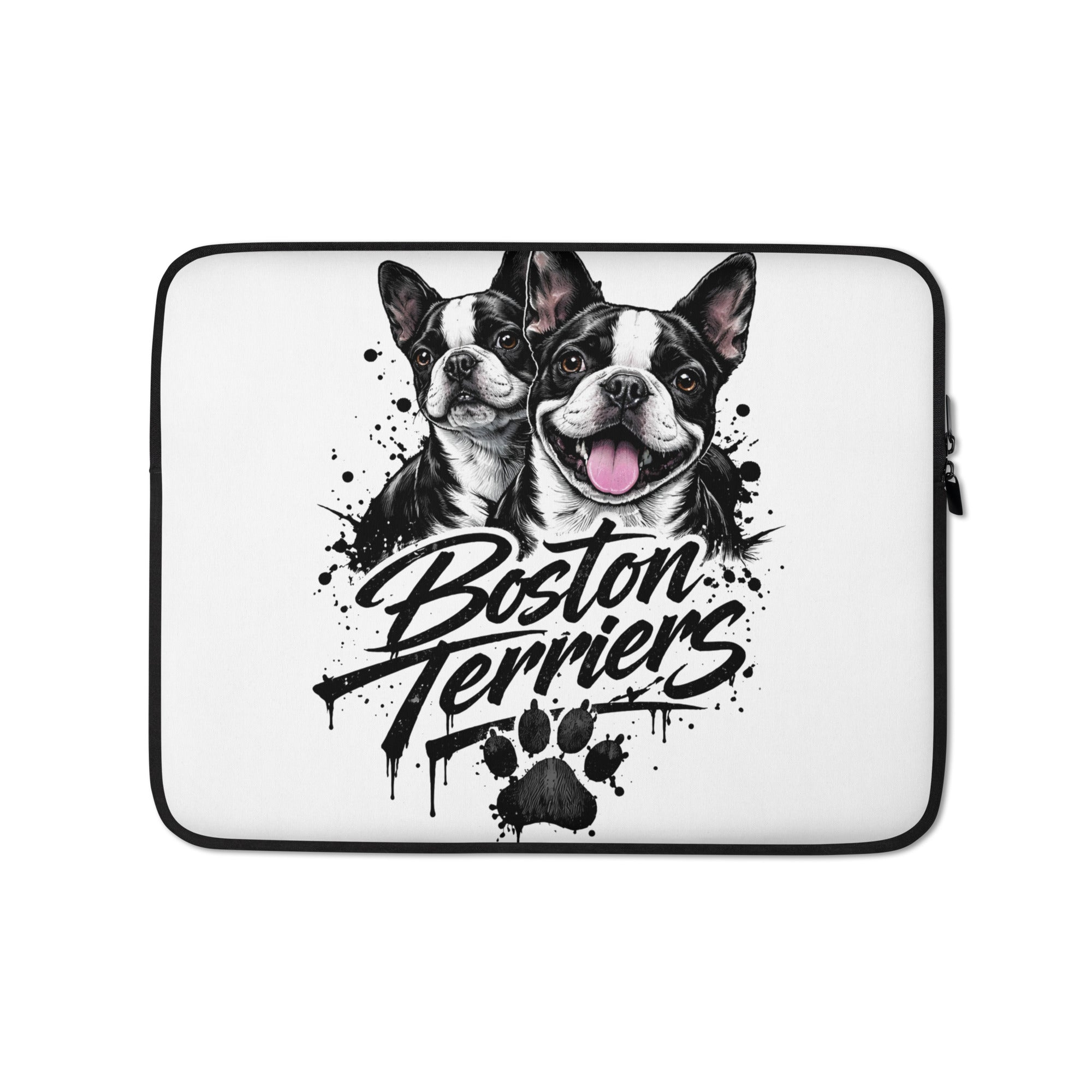 Boston Terriers Grafitti Laptop Sleeve . 13″