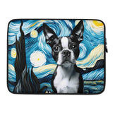 Starry Night - Boston Terrier Laptop or Tablet Sleeve