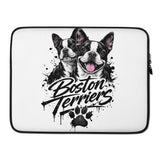 Boston Terriers Grafitti Laptop Sleeve . 15″