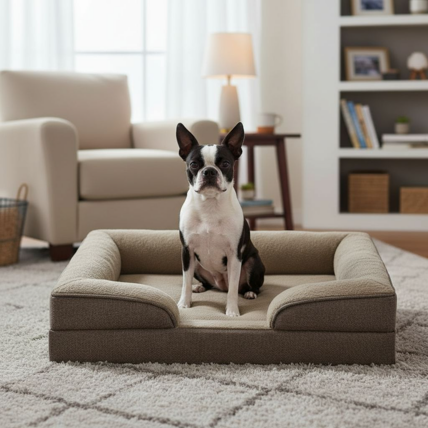 Large Orthopedic Dog Sofa Bed Supportive Foam Pet Mattress Washable With Removable Cover