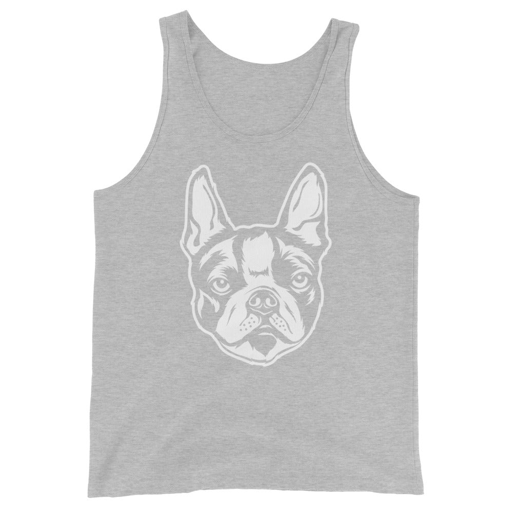 Boston Terrier Dog Face Tank Top