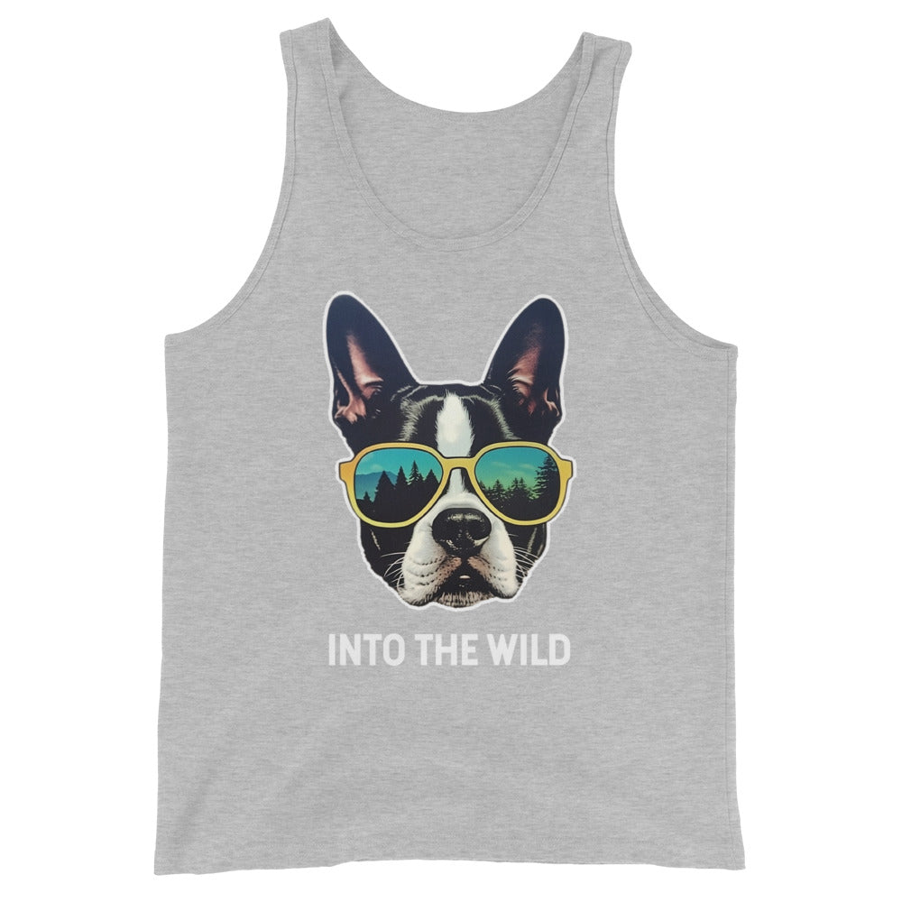 Into The Wild Boston Terrier Unisex Tank Top