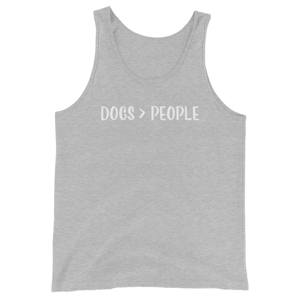 Dogs Are Greater Than People Unisex Tank Top