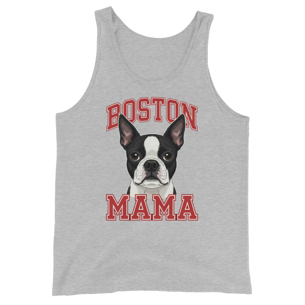 Boston Mama Tank Top . Athletic Heather