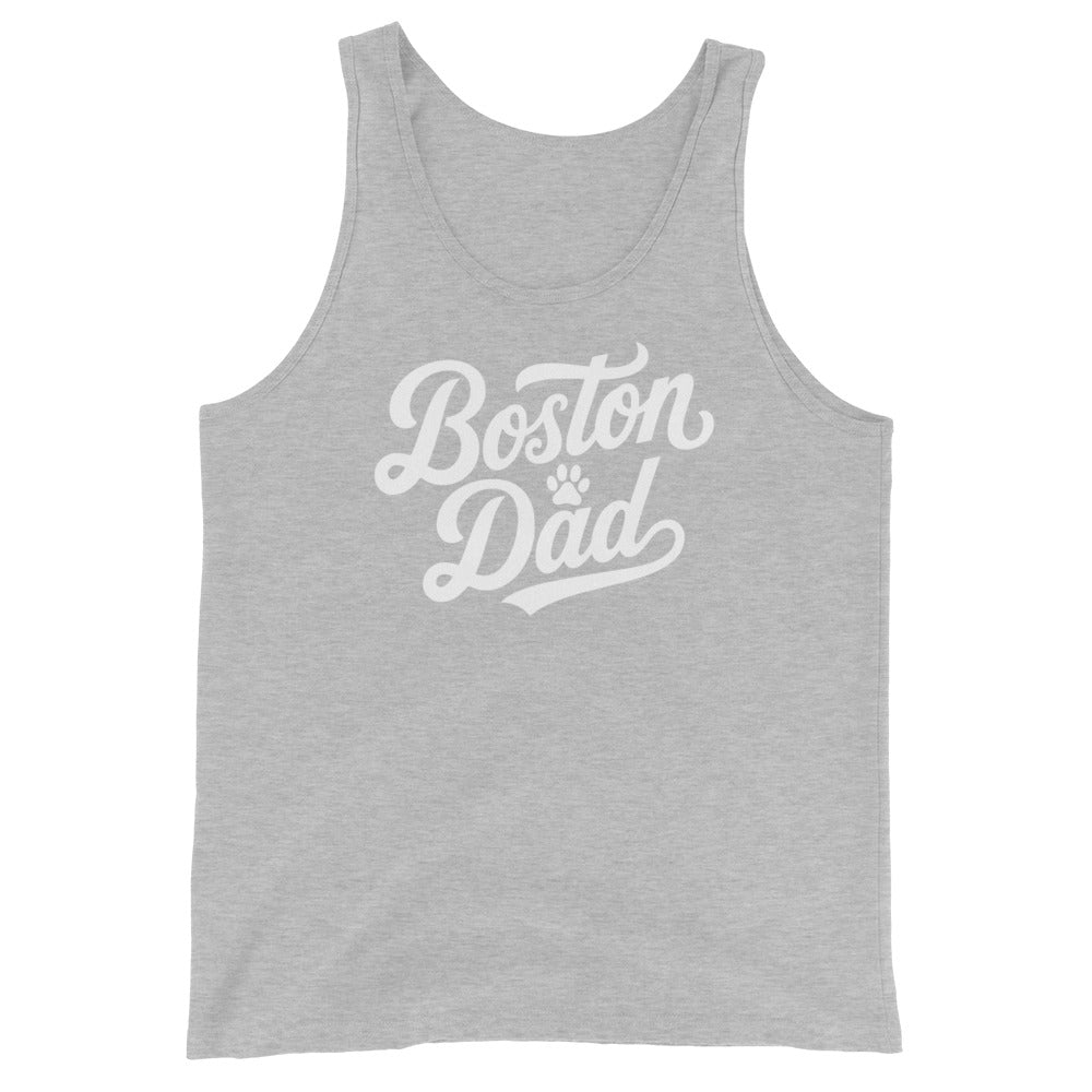 Boston Dad Tank Top . Athletic Heather