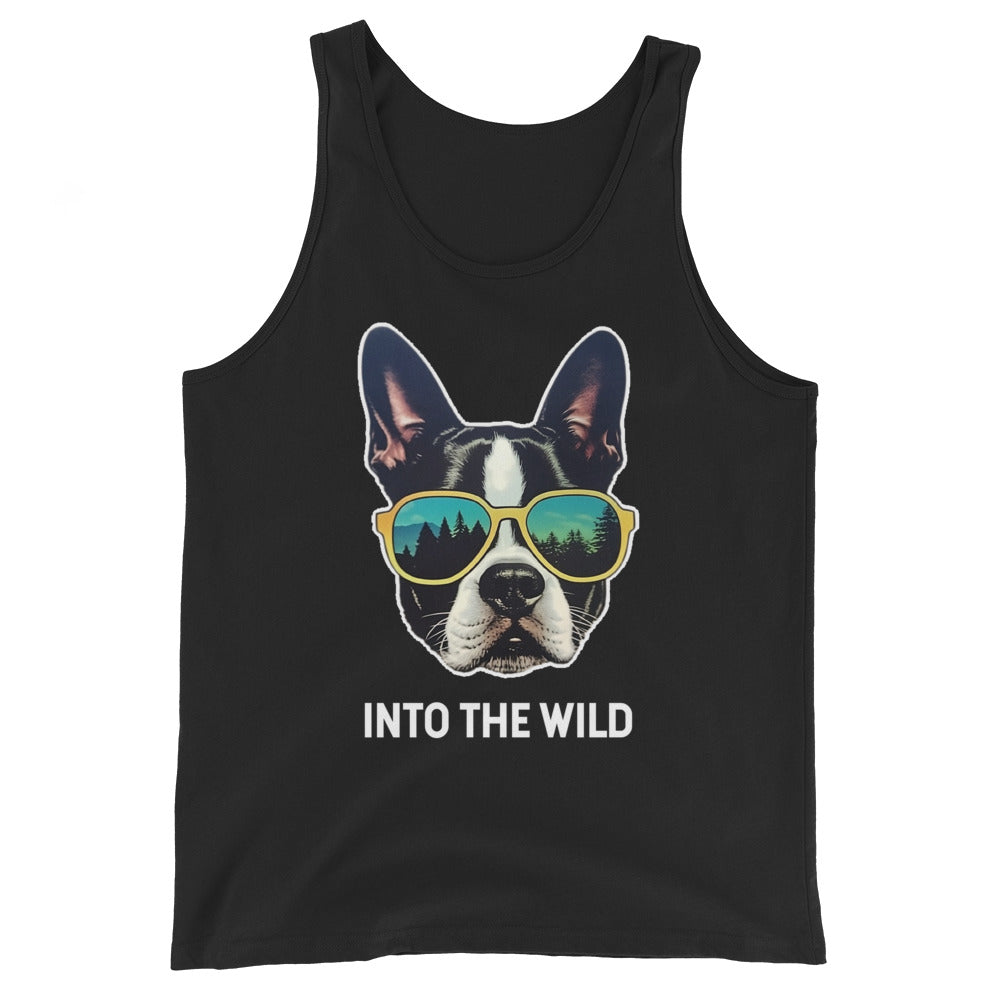 Into The Wild Boston Terrier Unisex Tank Top
