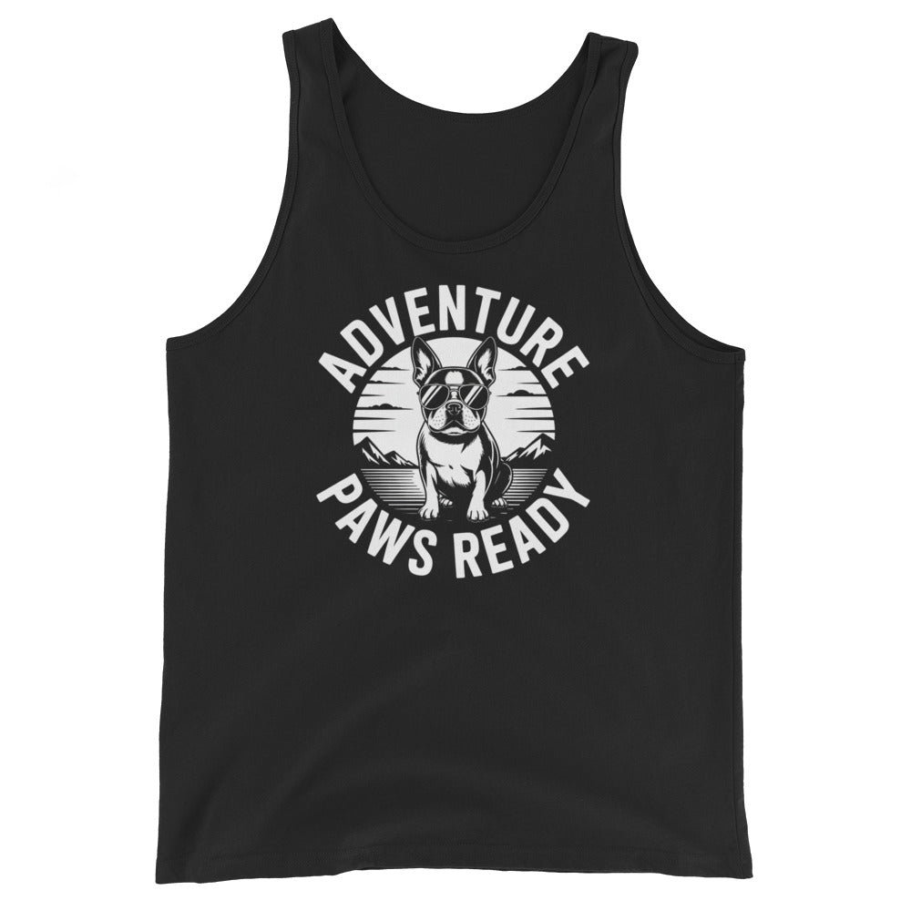 Adventure Paws Ready Unisex Tank Top . Black