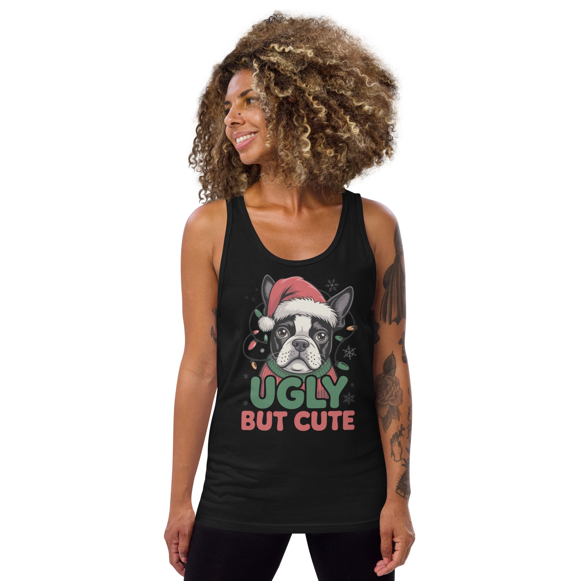 Ugly But Cute Unisex Tank Top .