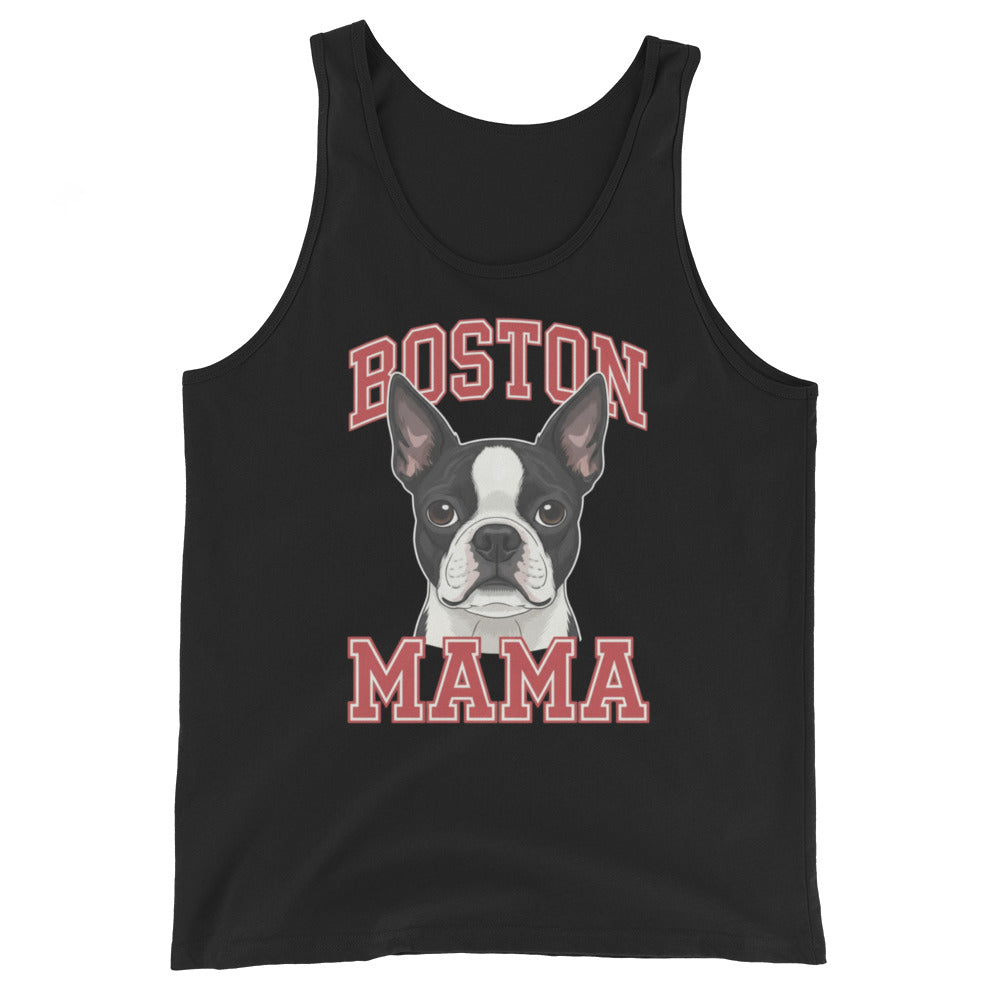 Boston Mama Tank Top . Black